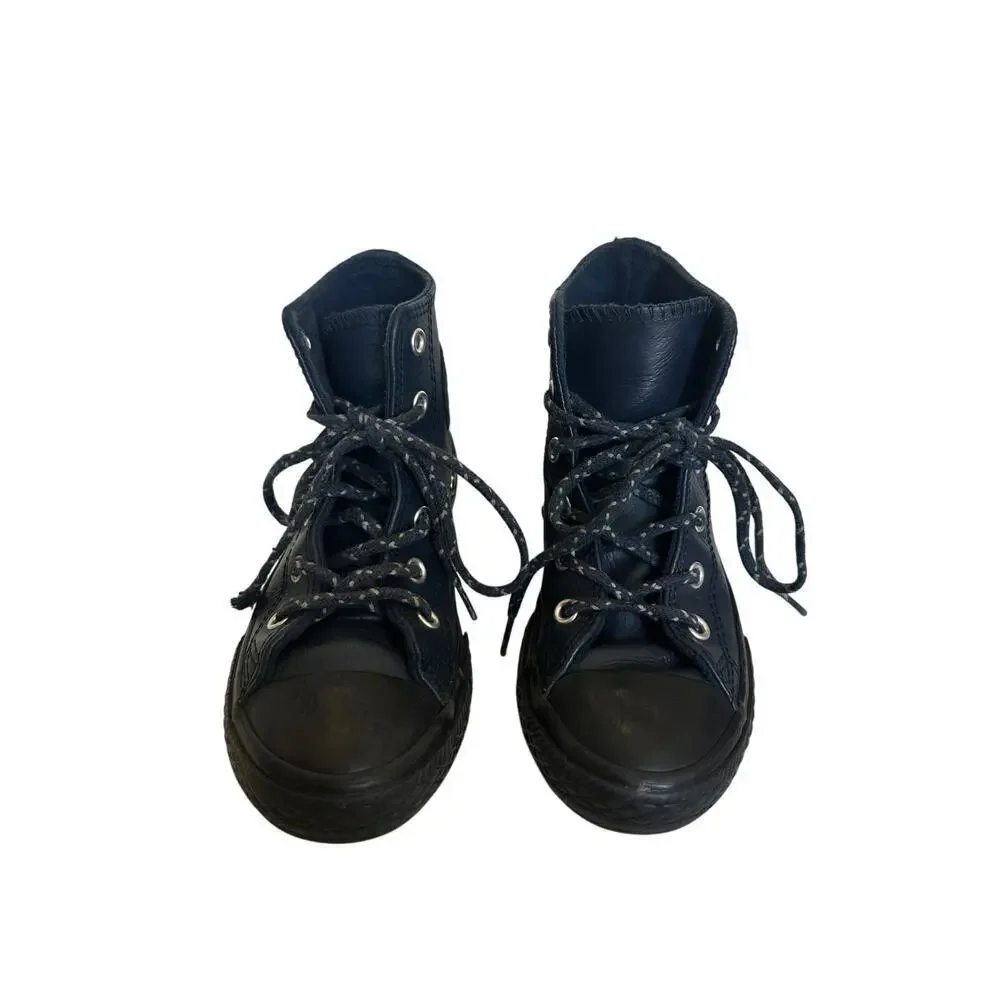 Converse Blue Black KID Youth Size 7 Chuck Taylor Hi-Top Sneaker Skater School